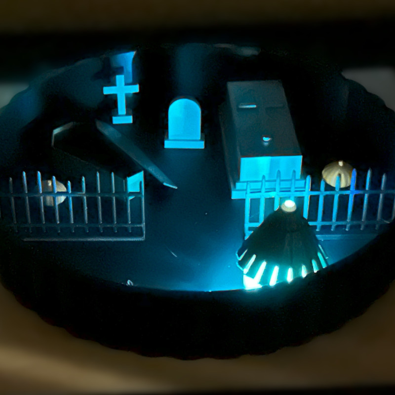 Cadılar Bayramı Zen Bahçesi - Ürkütücü Mezarlık Seti 3D Baskı