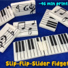 Piyano Tuşlu Müzik Fidget Oyuncak - 3D Baskı Stres Azaltıcı