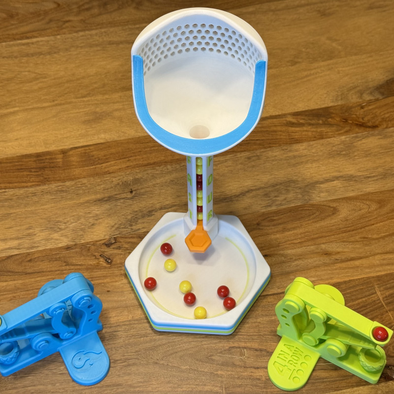 Hızlı Dört - Eğlenceli Connect 4 Yarış Oyunu 3D Baskı