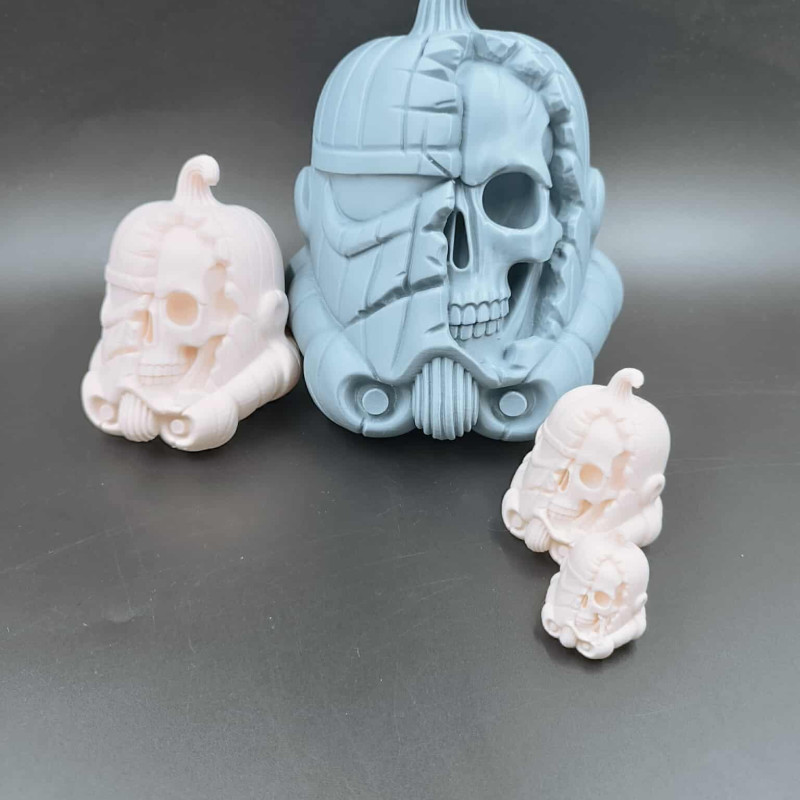 Stormtrooper Kafatası Balkabağı Kaskı - Cadılar Bayramı Dekorasyonu
