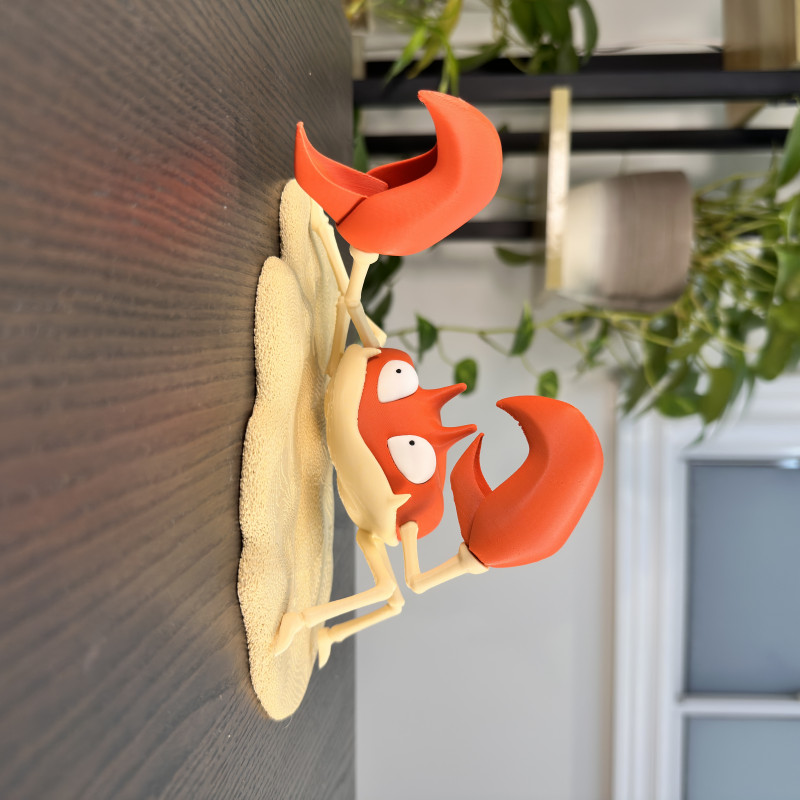 Pokemon Krabby 3D Baskılı 10cm Mini Figür - Koleksiyonluk Model