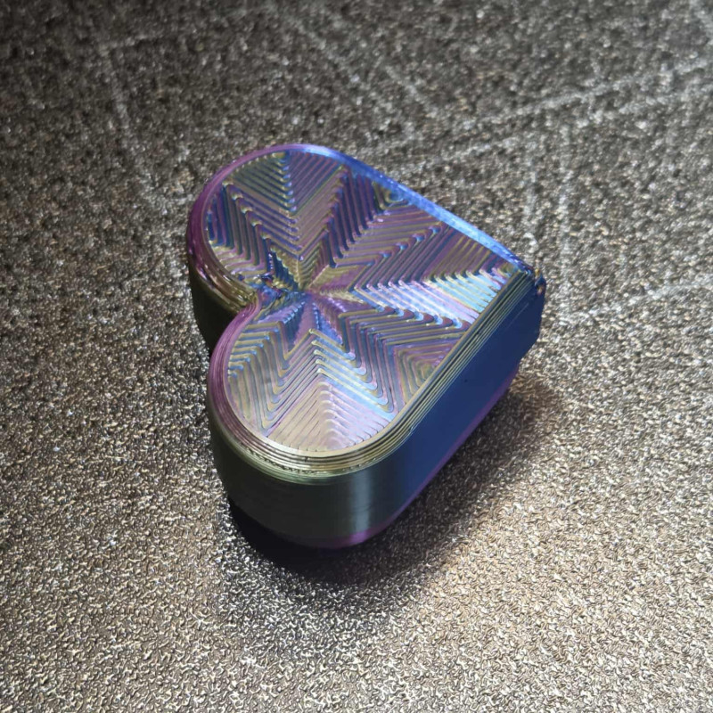 Kalp Şekilli Fidget Buton - Stres Giderici 3D Baskı Oyuncak