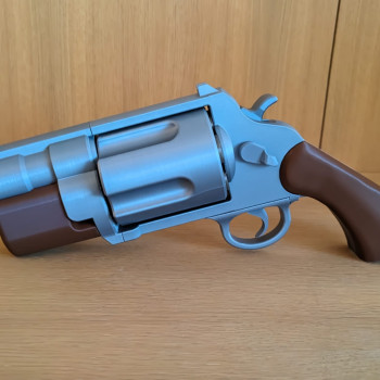 Deadlock Abrams Revolver 3D Baskı Cosplay Tabanca Modeli