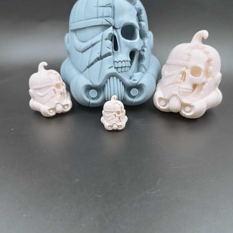 Stormtrooper Kafatası Balkabağı Kaskı - Cadılar Bayramı Dekorasyonu