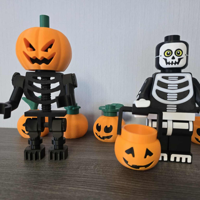 Halloween 2025 Brickstyle Set - 3D Baskı Cadılar Bayramı Figürleri