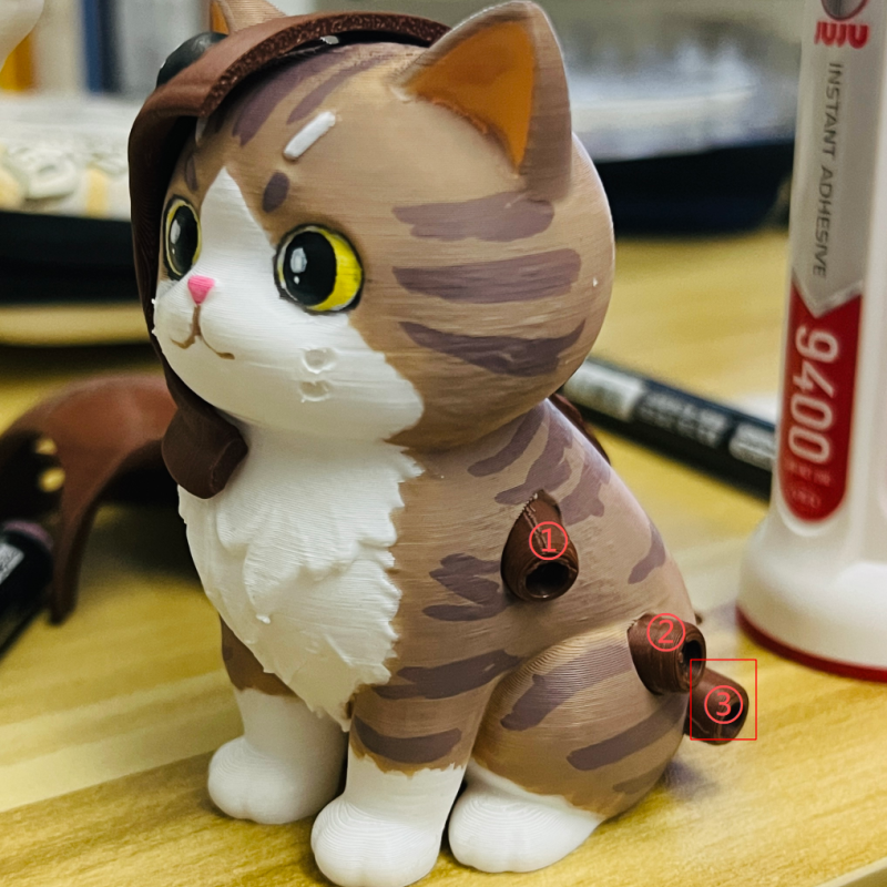 Hamamböceği Kostümlü Kedi 3D Baskı Figür - Renklendirilebilir Mini Oyuncak Hamamböceği Kostümlü Kedi 3D Baskı Figür - Renklendirilebilir Mini Oyuncak