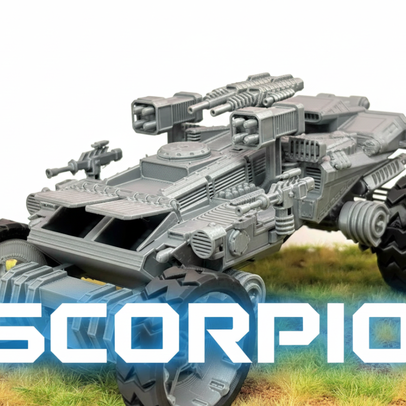 Bilim Kurgu Savaş Aracı SCORPIO - 3D Baskı Modeli