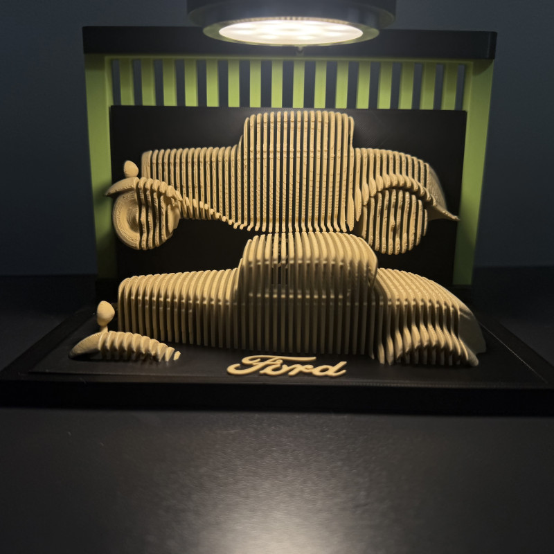 1932 Ford Coupe Street Rod 3D Baskı Maket - Nostaljik Araba Modeli