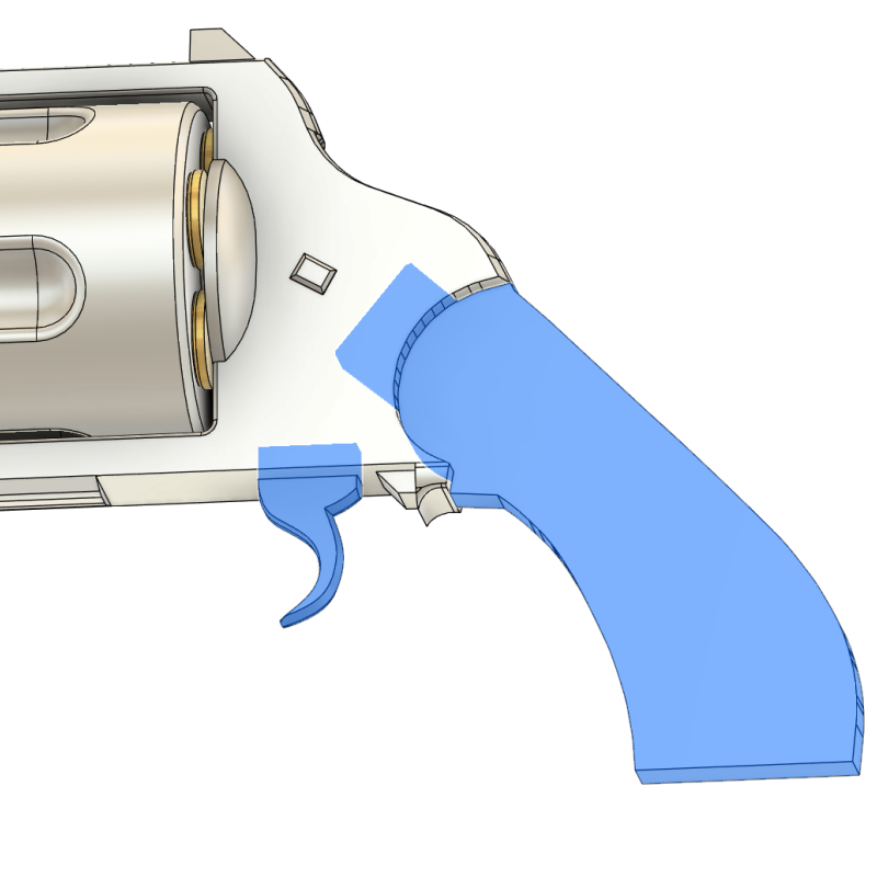 Deadlock Abrams Revolver 3D Baskı Cosplay Tabanca Modeli