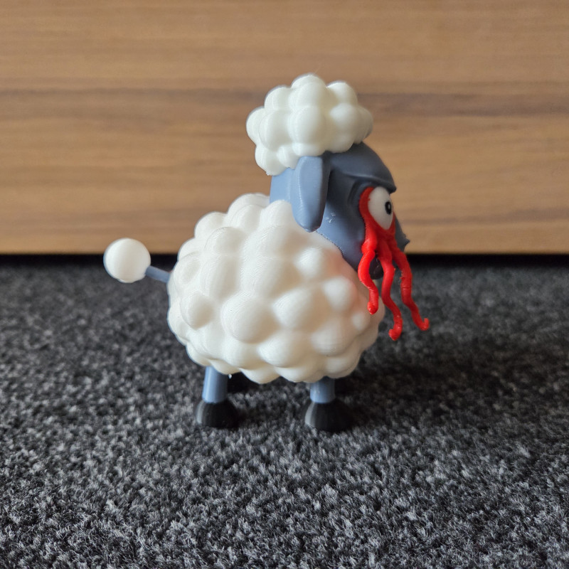 Uzaylı Enfeksiyonlu 3D Baskılı Renkli Koyun Figürü - Alien Earth Koleksiyonu Uzaylı Enfeksiyonlu 3D Baskılı Renkli Koyun Figürü - Alien Earth Koleksiyonu