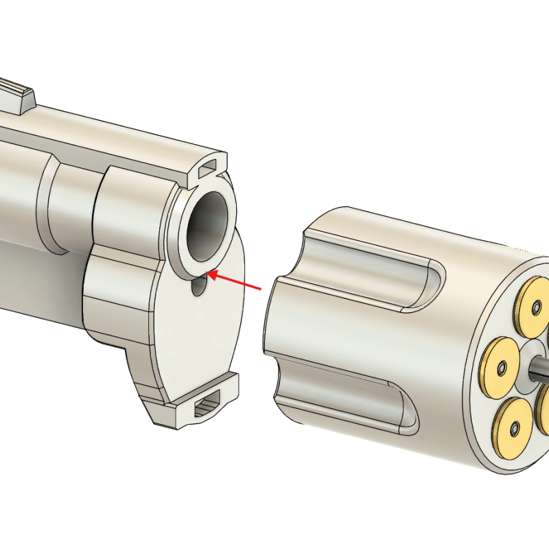Deadlock Abrams Revolver 3D Baskı Cosplay Tabanca Modeli