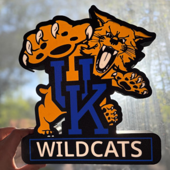 Kentucky Wildcats Işık Kutusu Tabela - 3D Baskılı Dekor