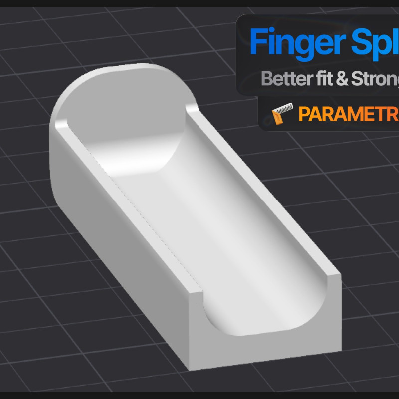 Parametrik Parmak Ateli - Kişiye Özel 3D Baskı Tıbbi Destek