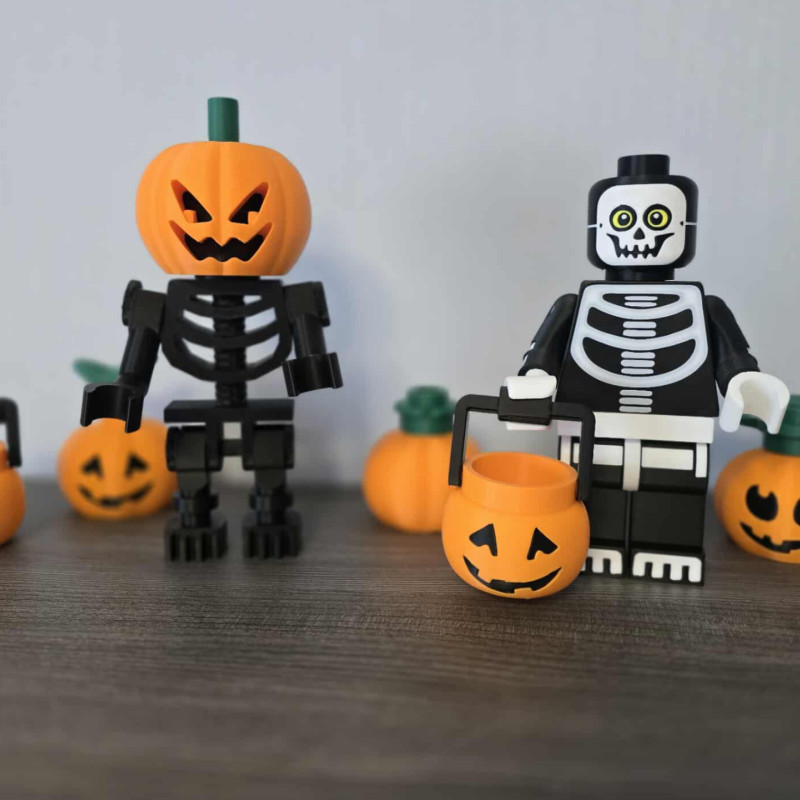 Halloween 2025 Brickstyle Set - 3D Baskı Cadılar Bayramı Figürleri