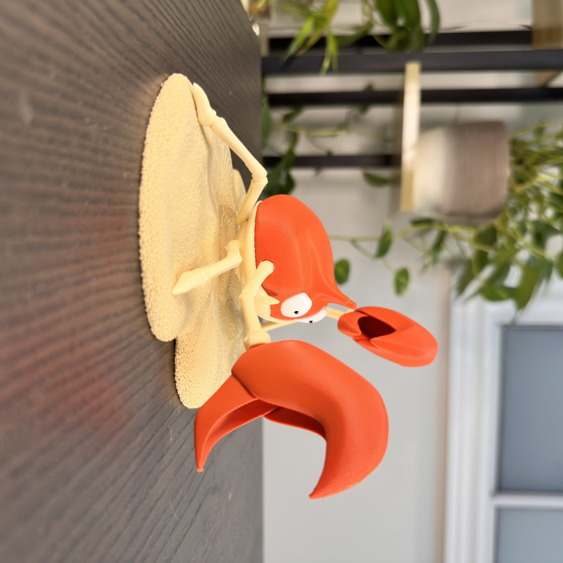 Pokemon Krabby 3D Baskılı 10cm Mini Figür - Koleksiyonluk Model