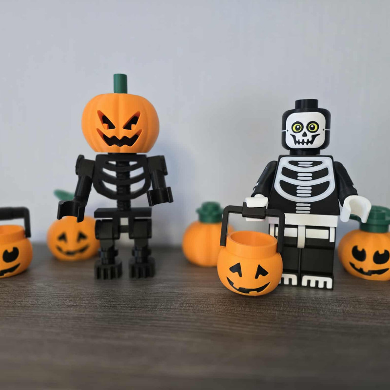 Halloween 2025 Brickstyle Set - 3D Baskı Cadılar Bayramı Figürleri