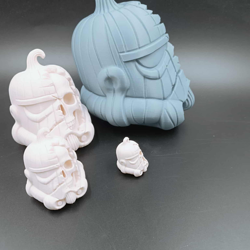 Stormtrooper Kafatası Balkabağı Kaskı - Cadılar Bayramı Dekorasyonu