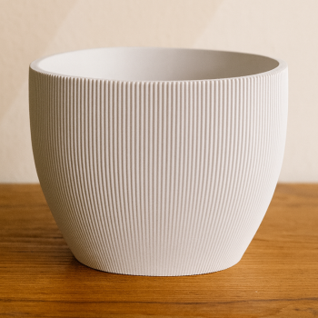 Modern Çizgili Vazo - Linea Bowl 3D Baskı Dekorasyon