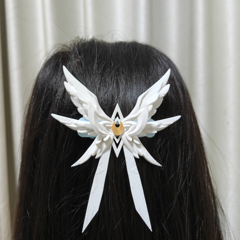 Genshin Impact Moon Maiden Columbina Saç Tokası - 3D Baskı Cosplay Aksesuarı