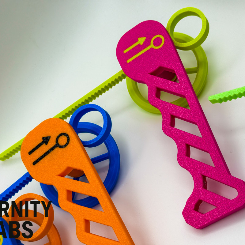 Rip Cord Dönen Fırıldak - 3D Baskı Oyuncak ve Stres Giderici