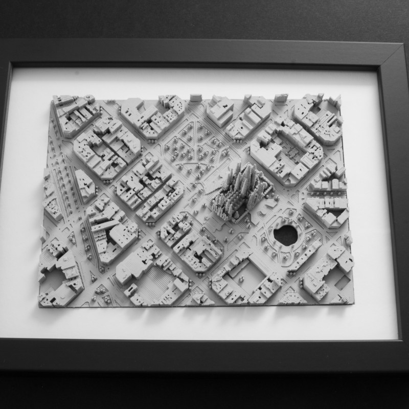 3D Baskı Sagrada Familia Barcelona Mimari Maket - 18x13 cm Dekoratif 3D Baskı Sagrada Familia Barcelona Mimari Maket - 18x13 cm Dekoratif