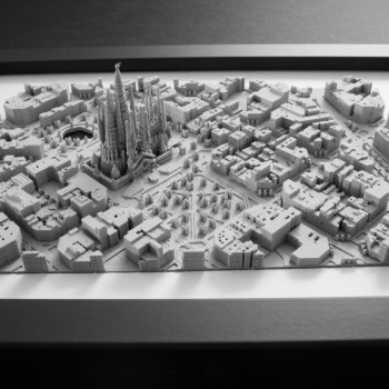 3D Baskı Sagrada Familia Barcelona Mimari Maket - 18x13 cm Dekoratif