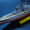 HMS Warspite 1942 3D Baskı Savaş Gemisi Modeli - 1:625 Ölçek