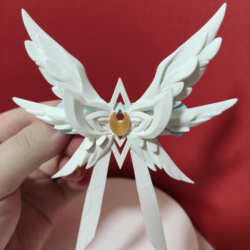 Genshin Impact Moon Maiden Columbina Saç Tokası - 3D Baskı Cosplay Aksesuarı