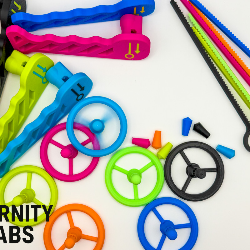 Rip Cord Dönen Fırıldak - 3D Baskı Oyuncak ve Stres Giderici