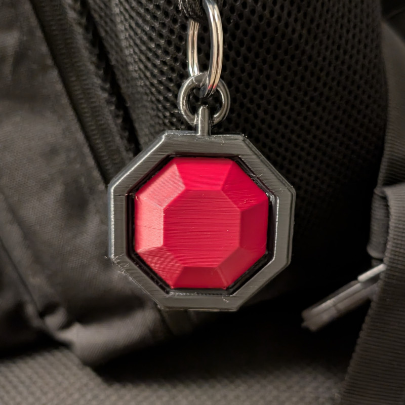 Fantastik Yakut Amulet - 3D Baskı Anahtarlık ve Kolye Ucu