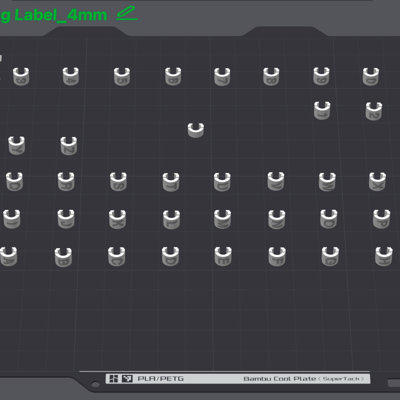 Özelleştirilebilir Kablo Halka Etiketi - 3D Baskı Kablolama Çözümü Özelleştirilebilir Kablo Halka Etiketi - 3D Baskı Kablolama Çözümü