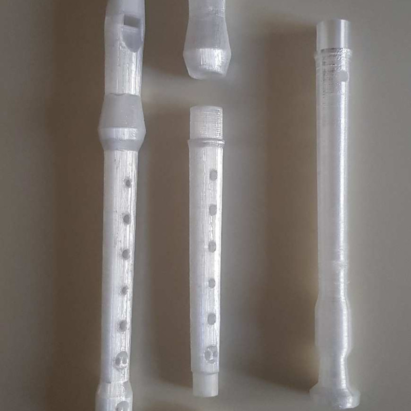 Özel Tasarım 3D Baskı Flüt - Müzik Tutkunları İçin