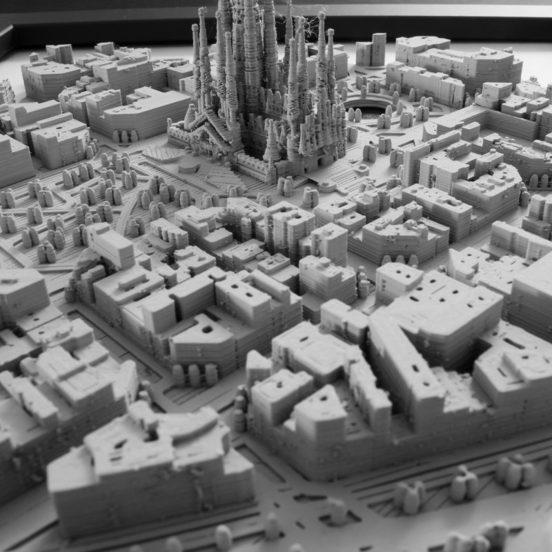 3D Baskı Sagrada Familia Barcelona Mimari Maket - 18x13 cm Dekoratif 3D Baskı Sagrada Familia Barcelona Mimari Maket - 18x13 cm Dekoratif