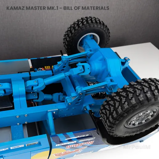 Kazmaz 4x4 RC Kamyon 3D Baskı Modeli - DIY Hobi Seti
