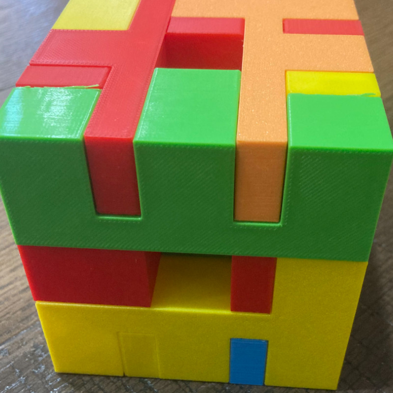 9 Parça Küp Bulmaca - 3D Baskı Zeka Oyunu 9 Parça Küp Bulmaca - 3D Baskı Zeka Oyunu