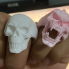 İnsan Kafatası vs Şeytan Kafatası Yüzük - 3D Baskı Aksesuar