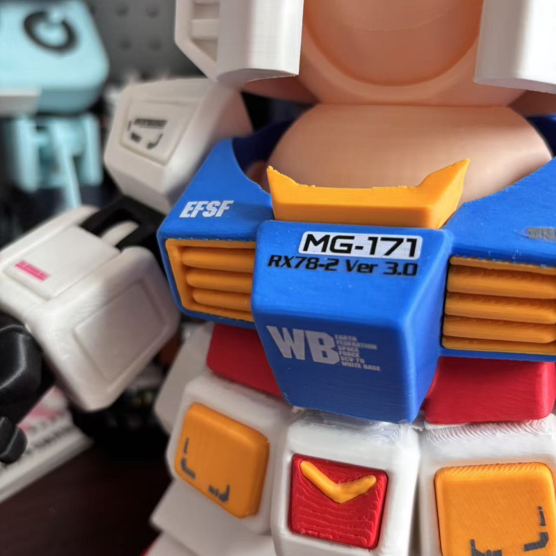 Xiaomi Kamera Gundam Renk Ayrımlı 3D Baskı Modeli - Manyetik Aksesuarlı