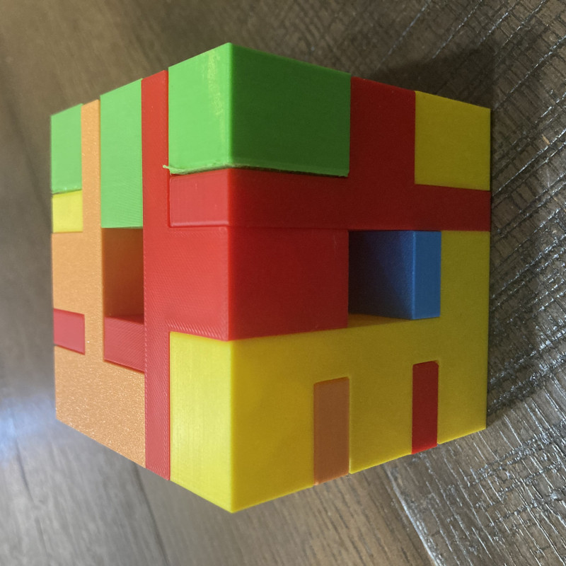 9 Parça Küp Bulmaca - 3D Baskı Zeka Oyunu 9 Parça Küp Bulmaca - 3D Baskı Zeka Oyunu