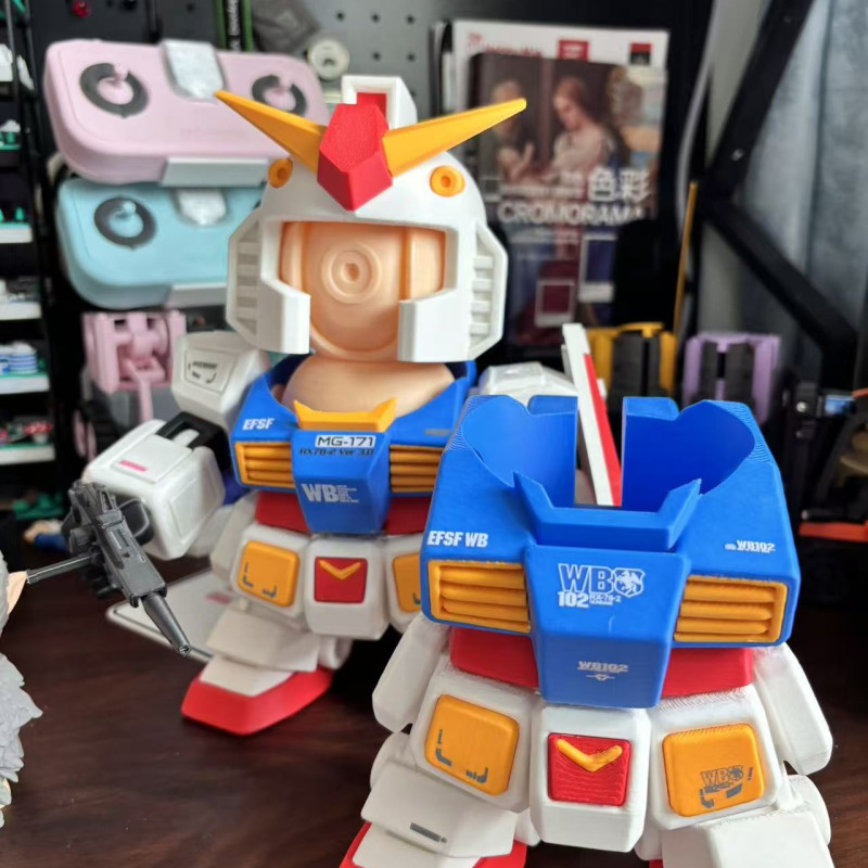 Xiaomi Kamera Gundam Renk Ayrımlı 3D Baskı Modeli - Manyetik Aksesuarlı