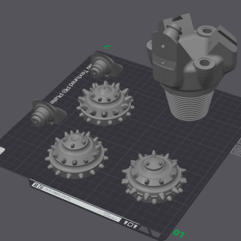 TriCone Matkap Ucu 3D Baskı Eğitim Modeli - Mühendislik Eğitimi
