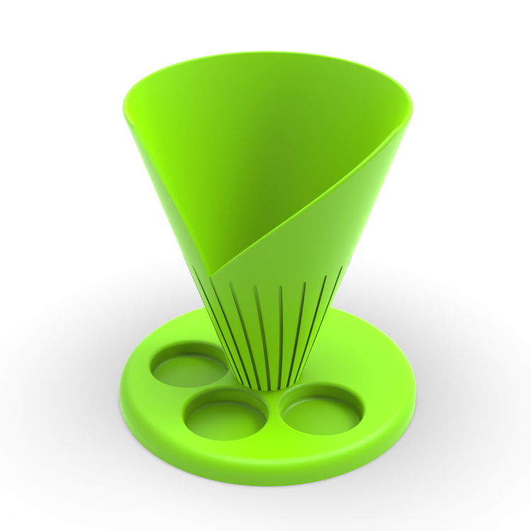 3D Baskı Patates Kızartması ve Ketçap Uzay Tasarımı Bardak