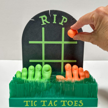 Cadılar Bayramı Tic Tac Toe Işıklı Ayak Oyunu - 3D Baskı