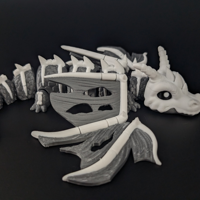 Eski Kemik Ejderha - Hareketli Oyuncak Figür - 3D Baskı Koleksiyon Eski Kemik Ejderha - Hareketli Oyuncak Figür - 3D Baskı Koleksiyon