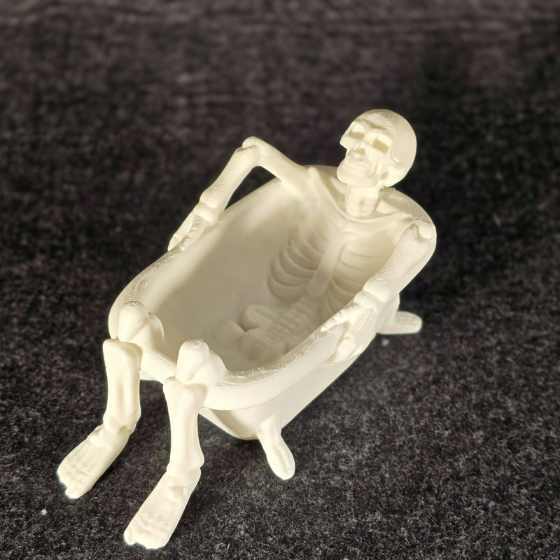 İskelet Banyo Zamanı 3D Baskı Dekorasyon - Cadılar Bayramı Süsü İskelet Banyo Zamanı 3D Baskı Dekorasyon - Cadılar Bayramı Süsü