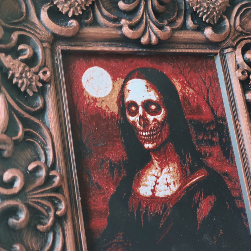 İskelet Barok Çerçeve Seti - Halloween Dekorasyon 3D Baskı