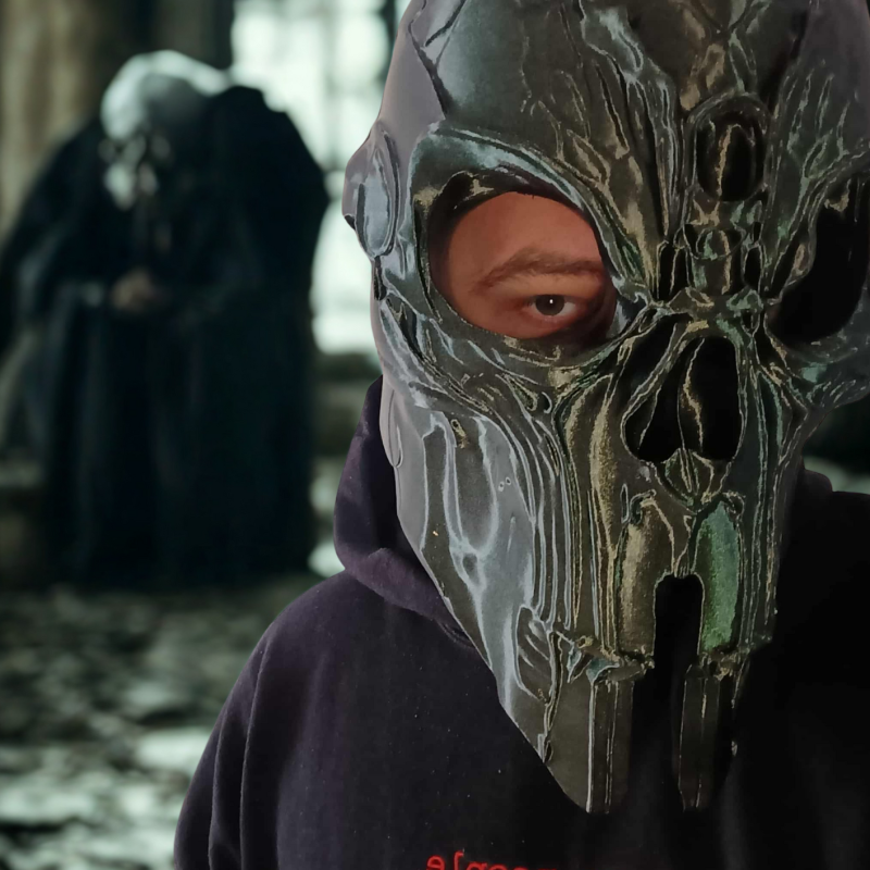 Öfke Devi Miğferi - 3D Baskı Cosplay ve Koleksiyon Parçası