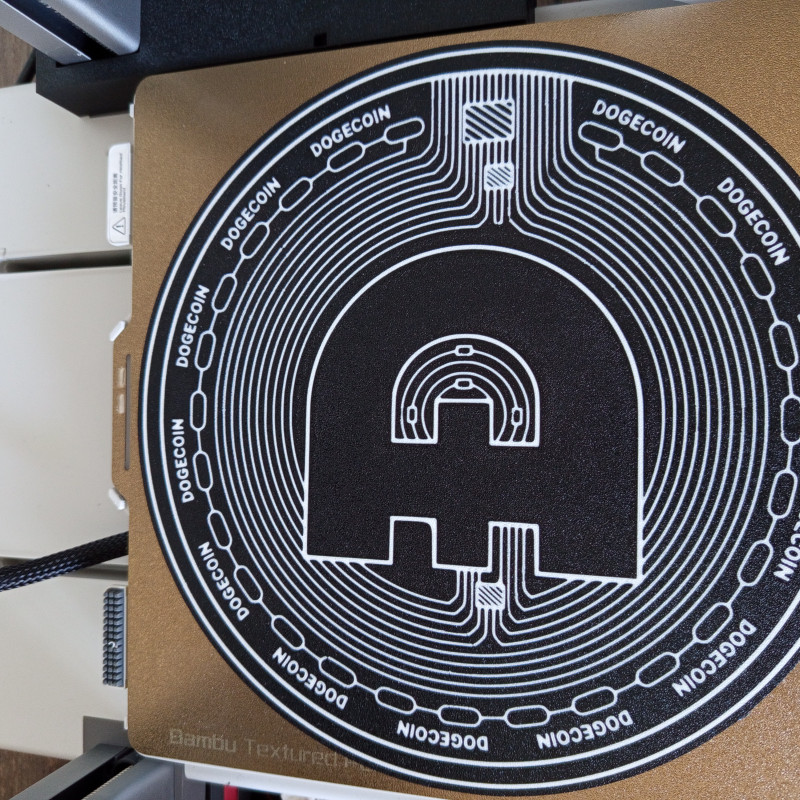 Dogecoin LED Işık Kutusu - 3D Baskı Kripto Aydınlatma