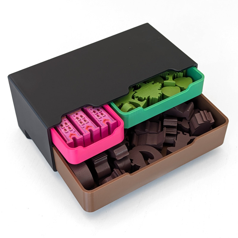 Tiny Towns Tüm Eklentiler için 3D Baskı Oyun Organizatörü