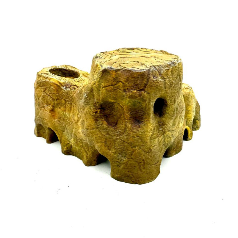 Çöl Sığınağı Besleyici Teraryum Mağarası - 3D Baskı Evcil Hayvan Aksesuarı