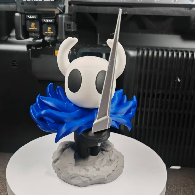 Hollow Knight Kılıç Çekme Duruşu 3D Baskı Figür - Dönebilir Başlı Hollow Knight Kılıç Çekme Duruşu 3D Baskı Figür - Dönebilir Başlı